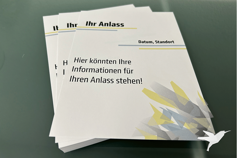 Passende Flyer für gelungene Anlässe!